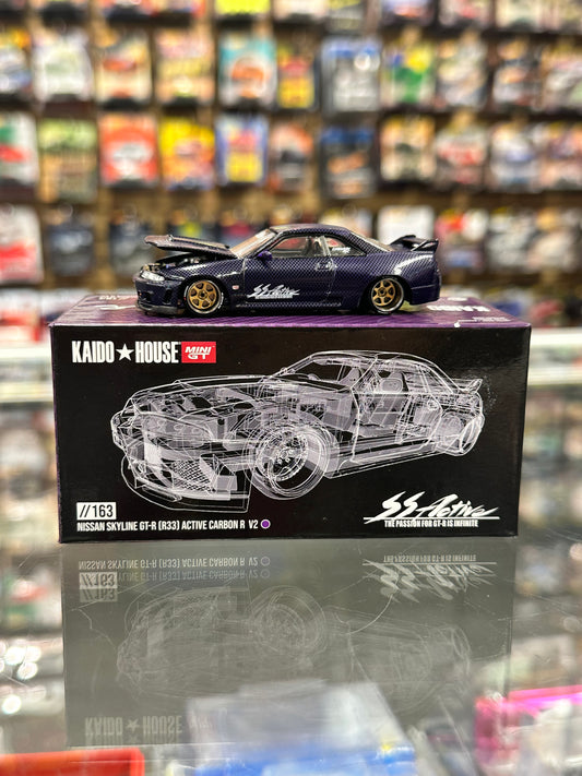 Kaido House 163 Nissan Skyline GT Active Carbon R33 V2 1:64