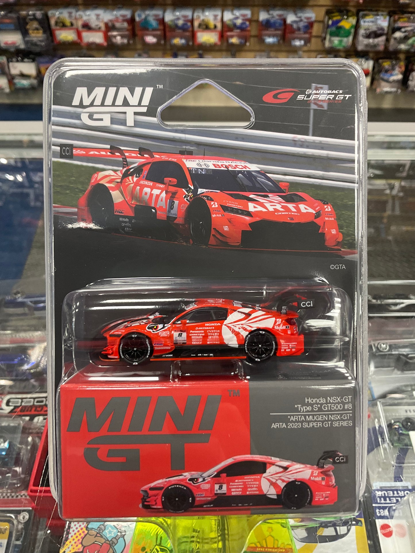 MiniGT 786 Honda NSX-GT "Type S" GT500 #8 "ARTA MUGEN NSX-GT" ARTA 2023 SUPER GT SERIES