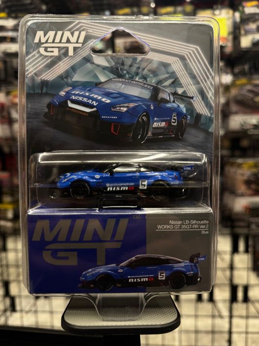 Mini GT 1124 LB-Silhouette WORKS GT NISSAN 35GT-RR Ver.2 Blue