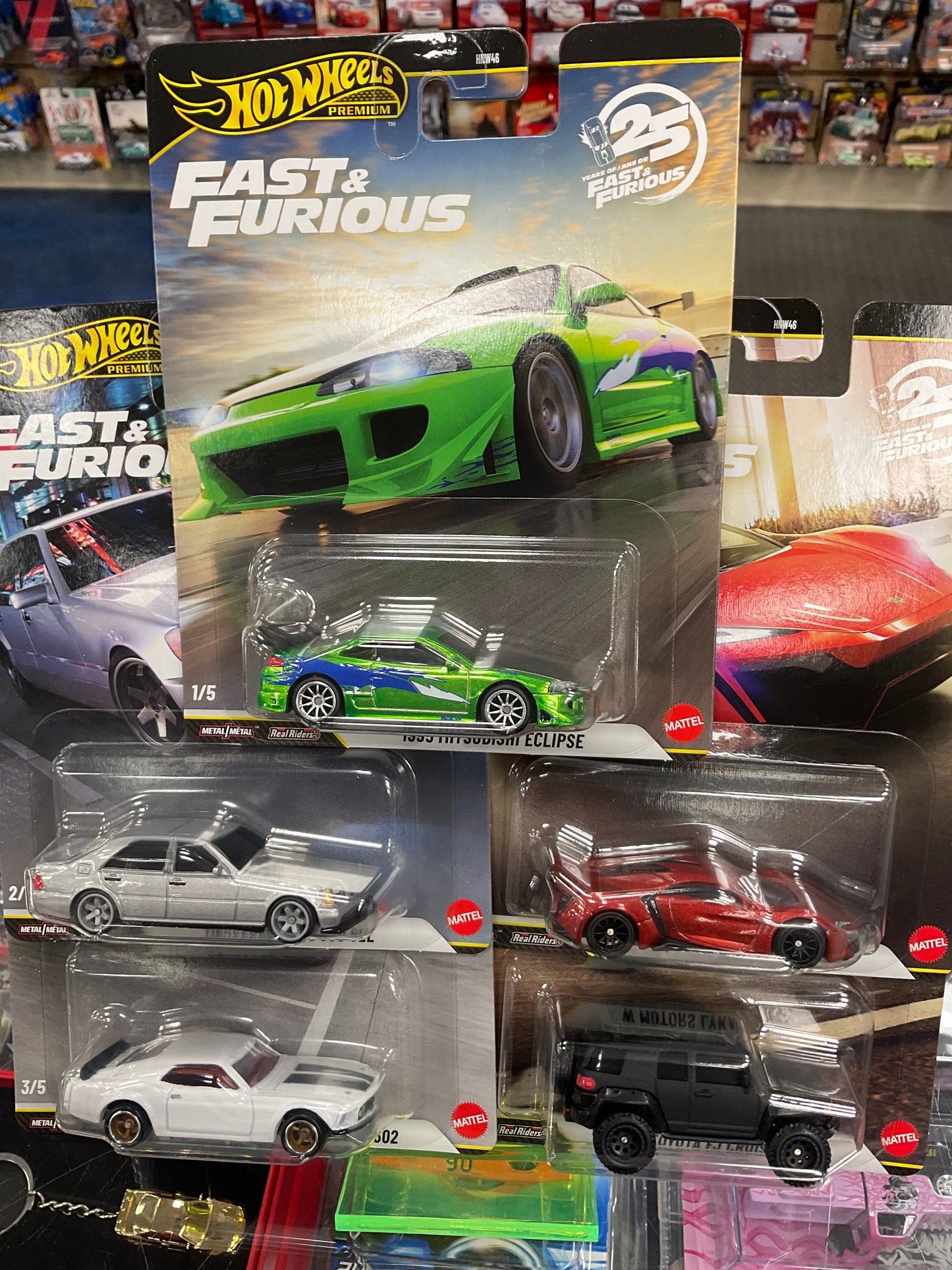Hot Wheels 25 Years of Fast & Furious Set