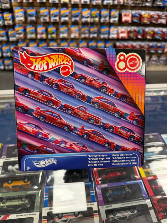 Hot Wheels Silver Series 80 Year Anniversary Pack of 8 cars