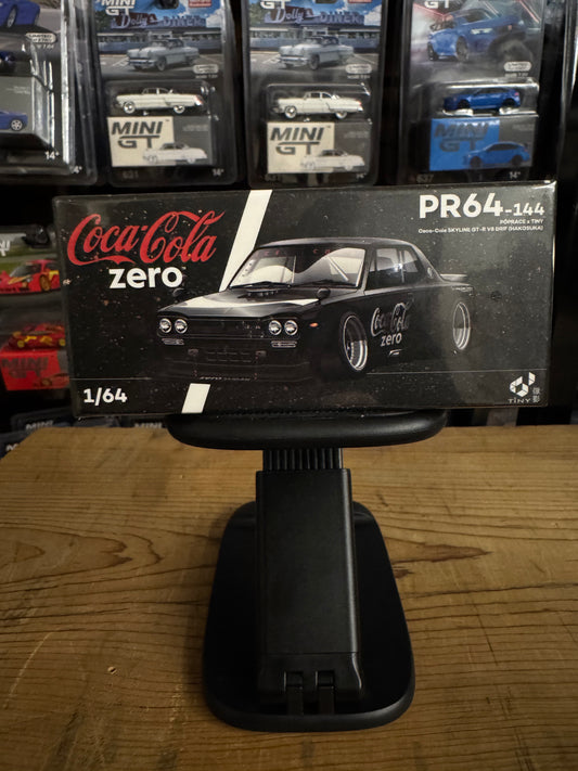Pop Race PR64-144 PopRacexTiny Coca Cola Skyline GT-R V8 Drif (Hakosuka)