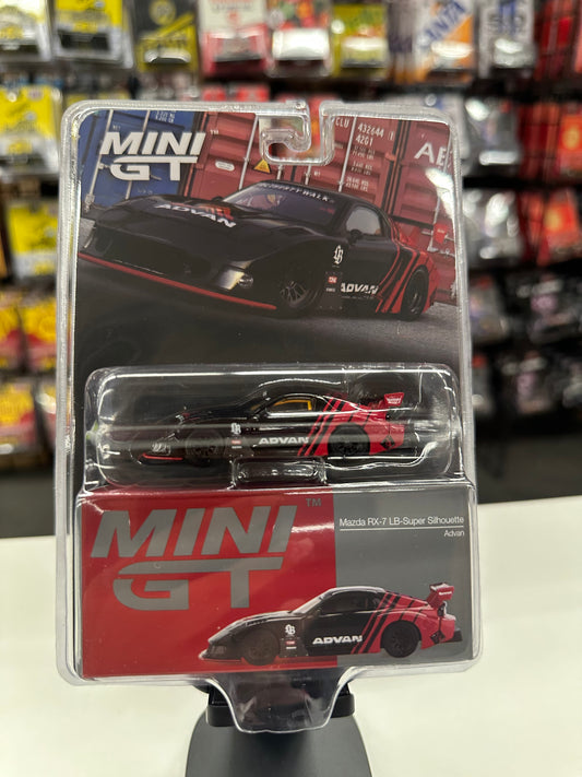 Mini GT 983 Mazda RX-7 LB- Super Silhouette Advan
