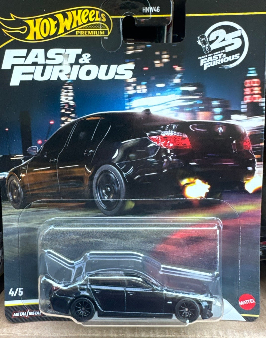 2026 Hot Wheels Premium Fast & Furious 5/5 Set 25 Anniversary
