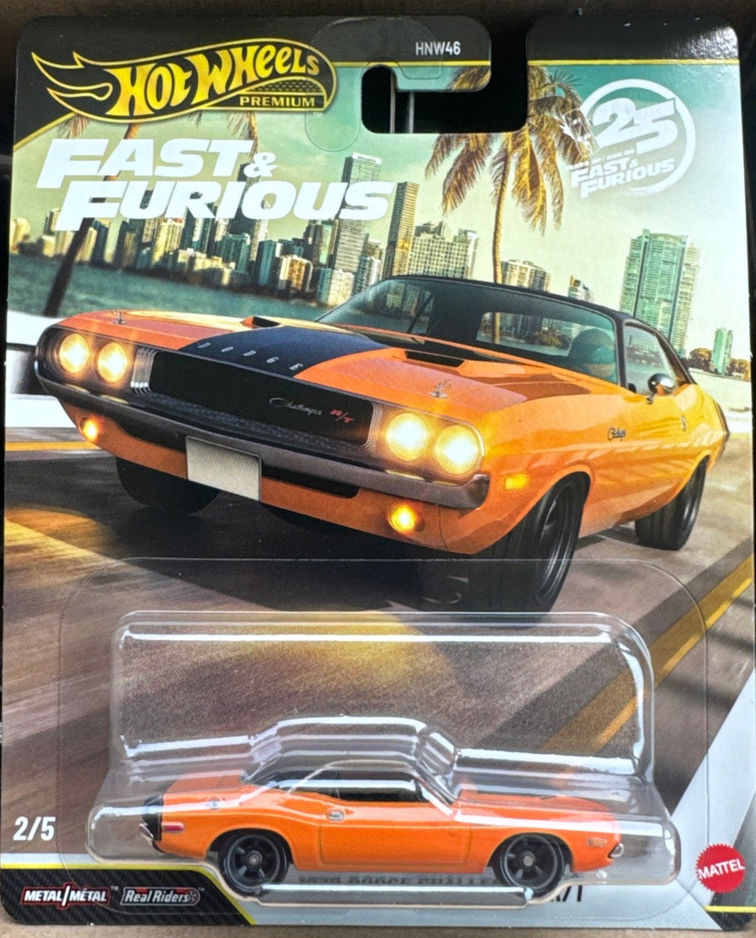 2026 Hot Wheels Premium Fast & Furious  5/5 Set 25 Anniversary CHARGER CHASE
