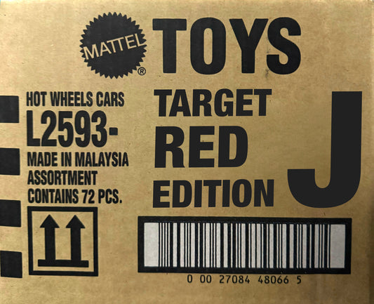 2026 Hot Wheels Target Red Edition J Case - No Double Tape - Shipped Double Box