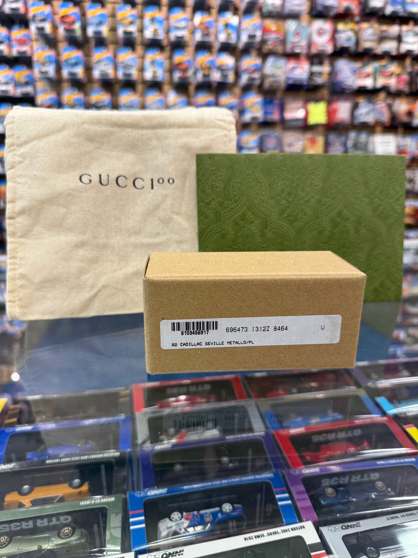 Hot Wheels x Gucci Cadillac Seville 100th Anniversary Limited Edition with Tote and Certificate