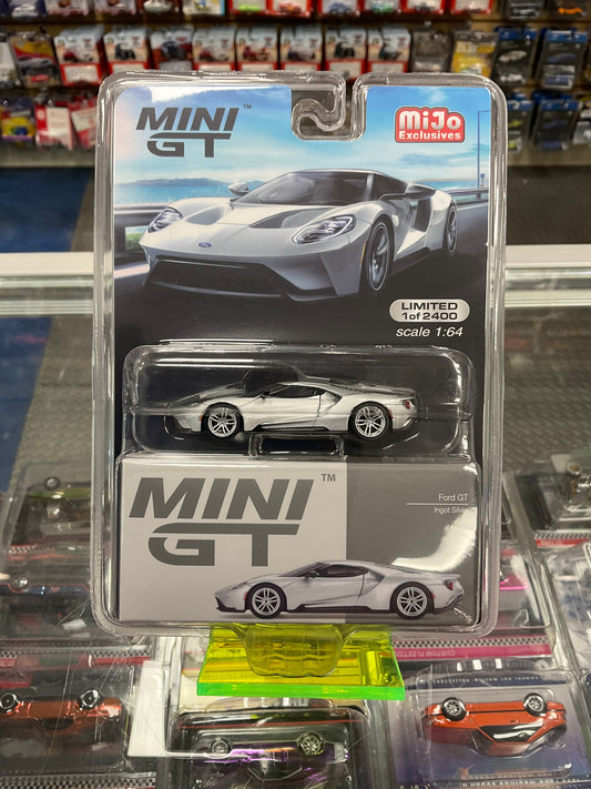 MiniGT 340 Ford GT Ingot Silver