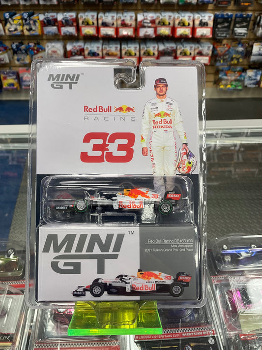 MiniGT 680 Red Bull Racing RB16B #33 Max Verstappen 2021 Turkish Grand Prix 2nd Place