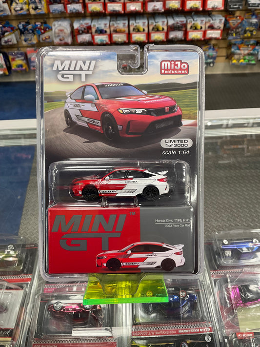 MiniGT 686 Honda Civic TYPE R #1 2023 Pace Car Red