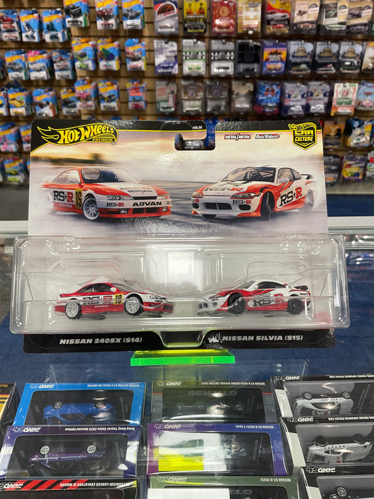 Hot Wheels Premium 2 pack Nissan 240SX (S14) and Nissan Silvia (S15)