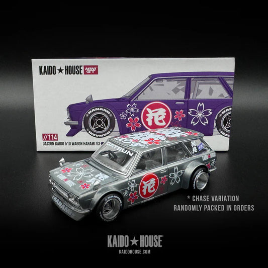 Kaido House CHASE 114 Datsun 510 Kaido Wagon Purple Hanami V3