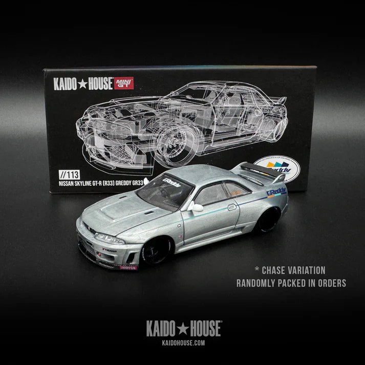Kaido House CHASE 113 Nissan Skyline R33 Greddy GR33 V1 – Diecastz