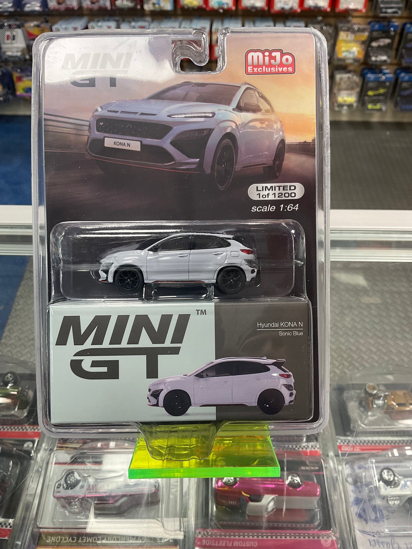 MiniGT 454 Hyundai KONA N Sonic Blue