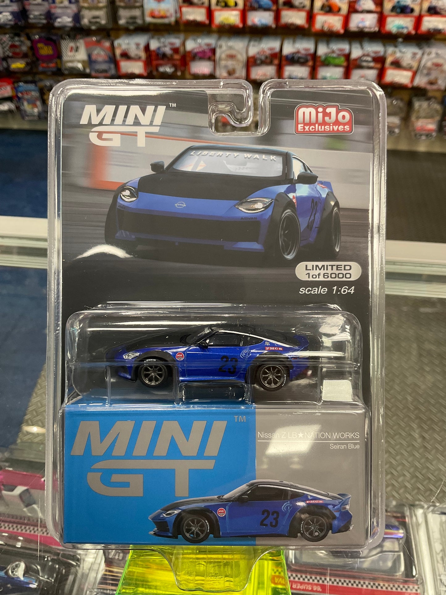 MiniGT 732 Nissan Z LB Nation Works Seiran Blue