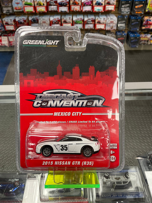 Greenlight Collectibles Diecast Convention Mexico City 2015 Nissan GTR R35 White