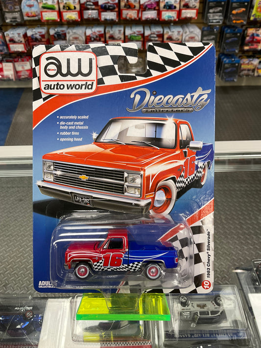 Auto World DiecastZ Exclusive 1983 Chevy Silverado Raceday