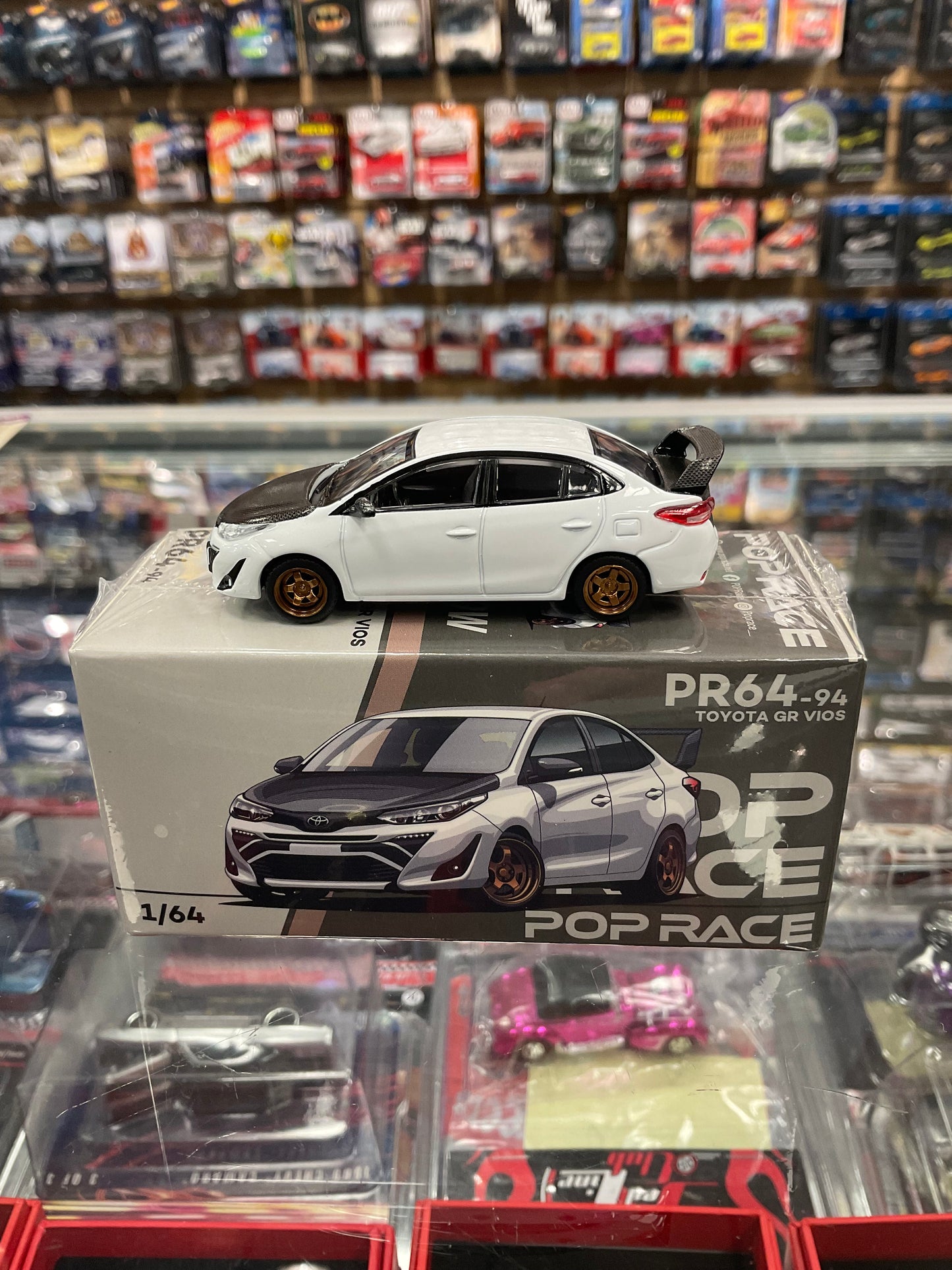 Pop Race PR64-94 Toyota GR Vios white