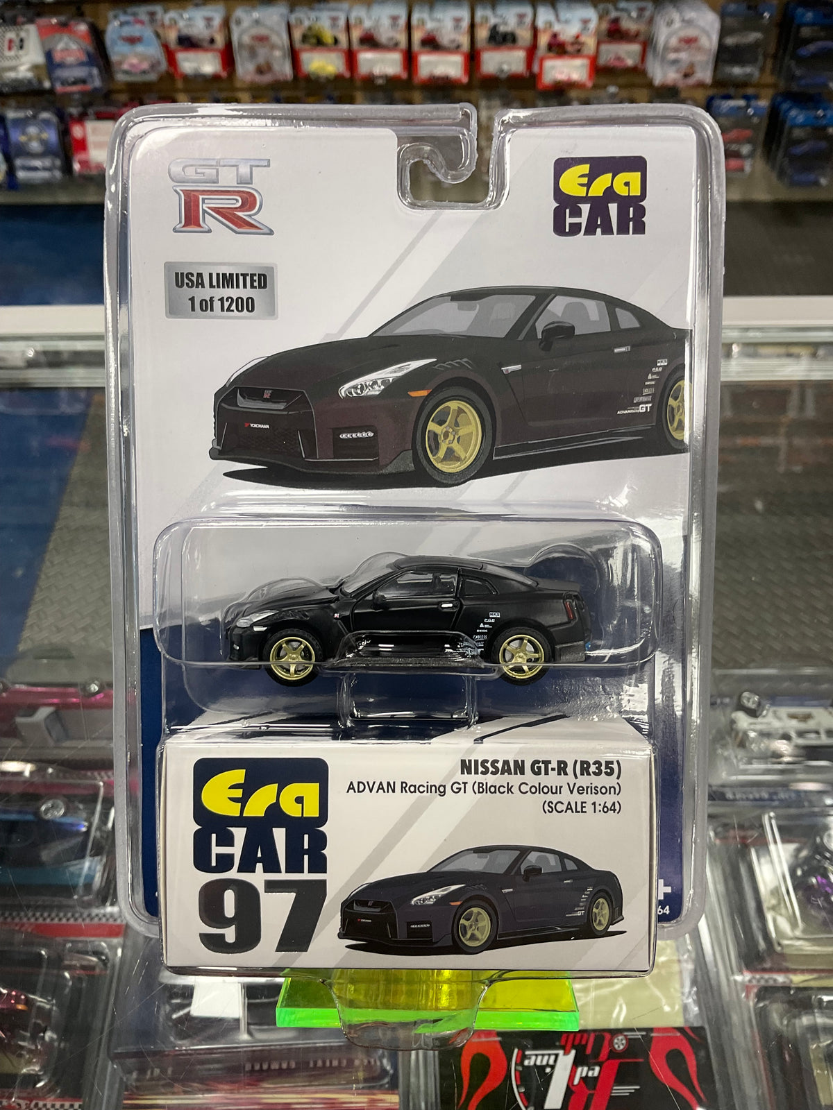 Era Car Nissan GTR R35 Advan Racing GT Black – Diecastz