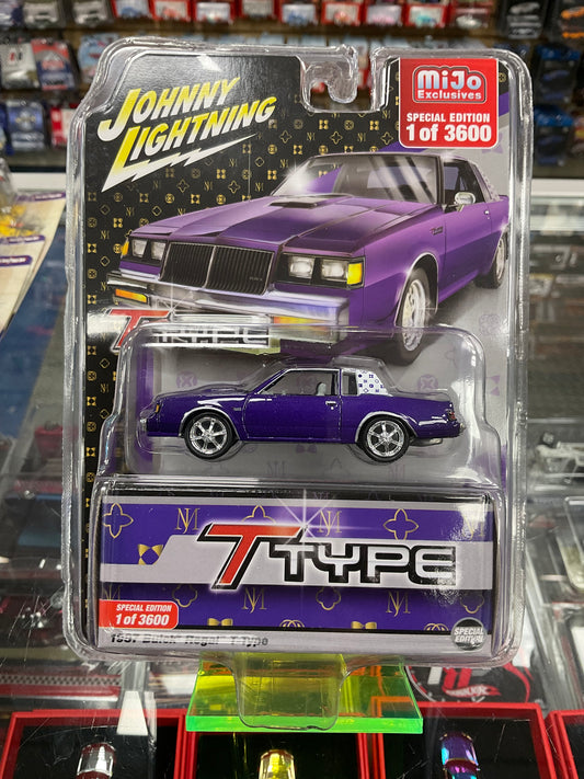 Johnny Lightning 1987 Buick Regal T-Type metallic purple