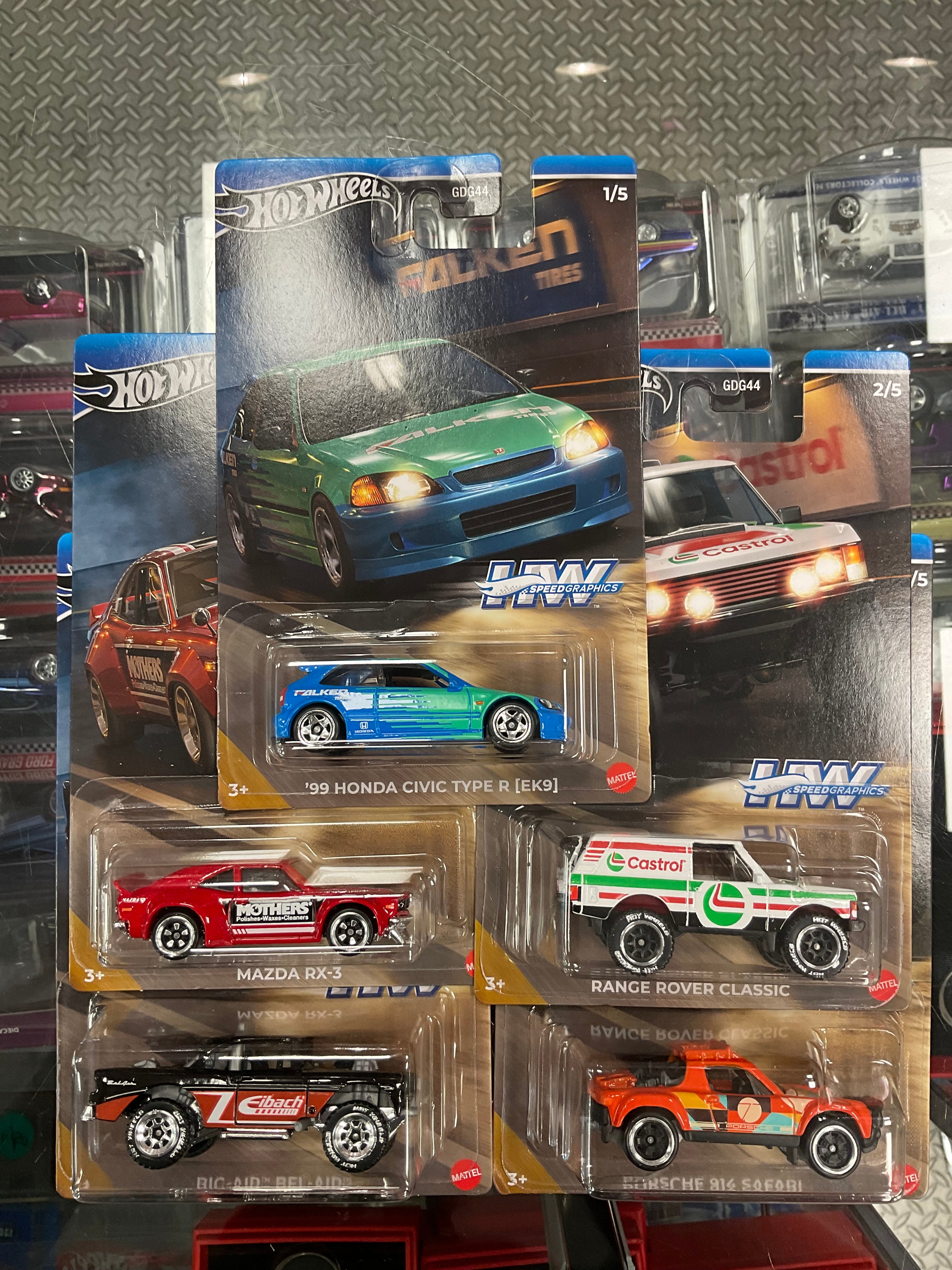 Hot wheels Speed Graphics set of 5