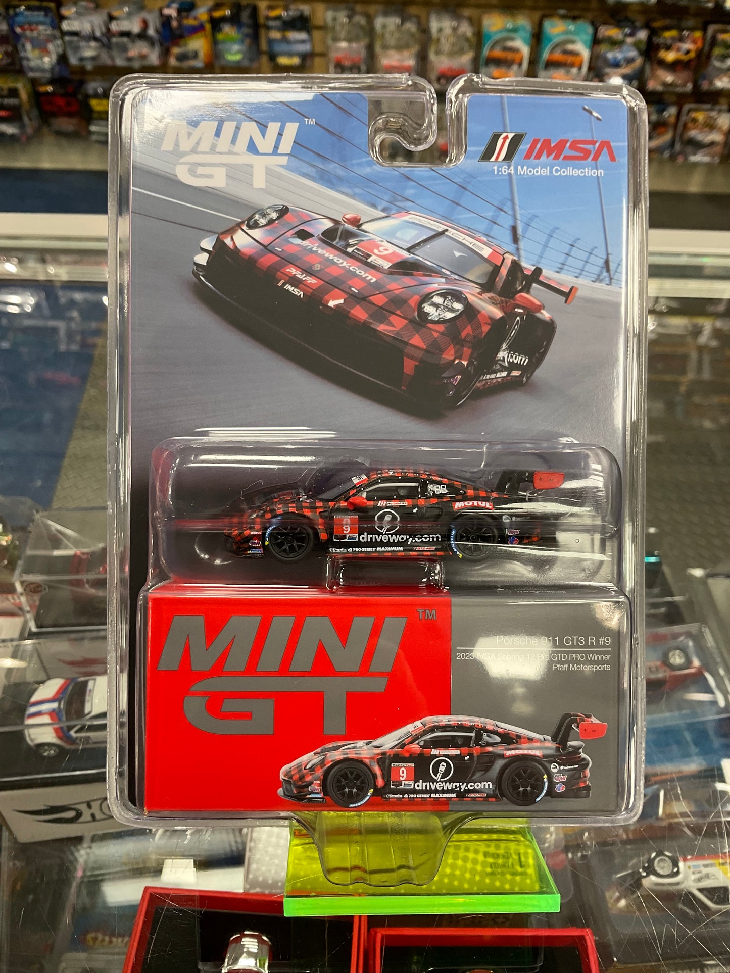 Mini GT 770 Porsche 911 GT3 R #9 2023 IMSA Sebring 12 HRS GTD Winner