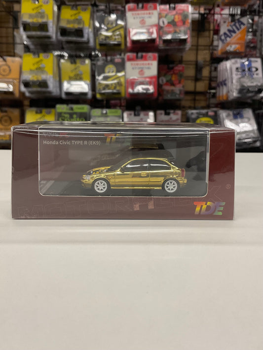 Motor Helix Honda Civic Type R (EK9) Customized Gold Thailand Diecast Expo