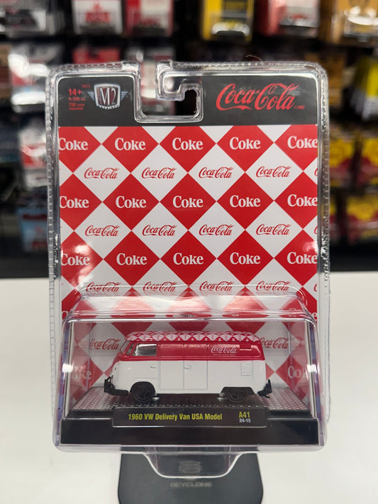 M2 1960 VW Delivery Van USA Model Coke Checkered Red/White