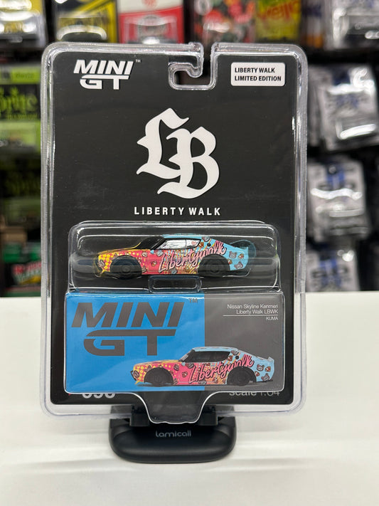 Mini GT 698 Nissan Skyline Kenmeri Liberty Walk LBWK KUMA Liberty Walk Shop Edition