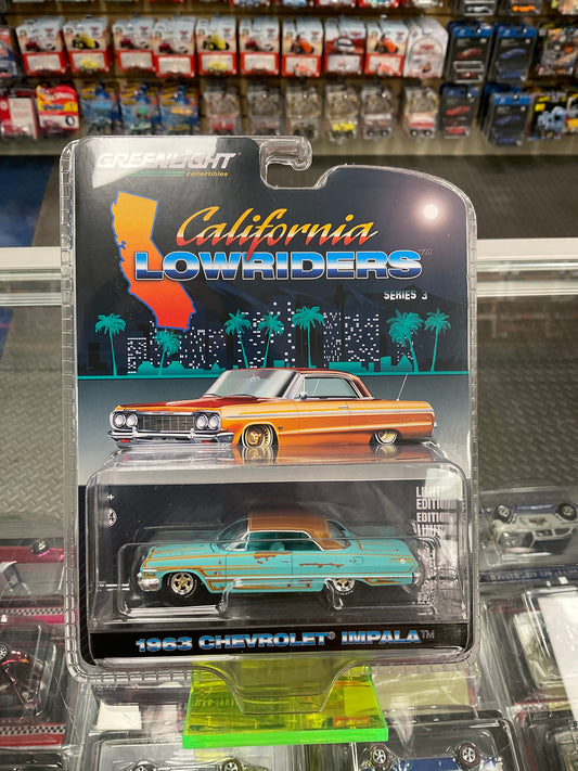 Greenlight California Lowriders 1963 Chevrolet Impala Teal