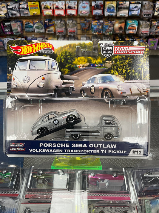 Hot Wheels Team Transport #13 Porsche 356A outlaw VW T1 Pickup