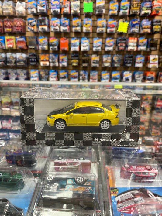 Diecast Team Honda Civic Type R Sedan FD2 Spoon Yellow