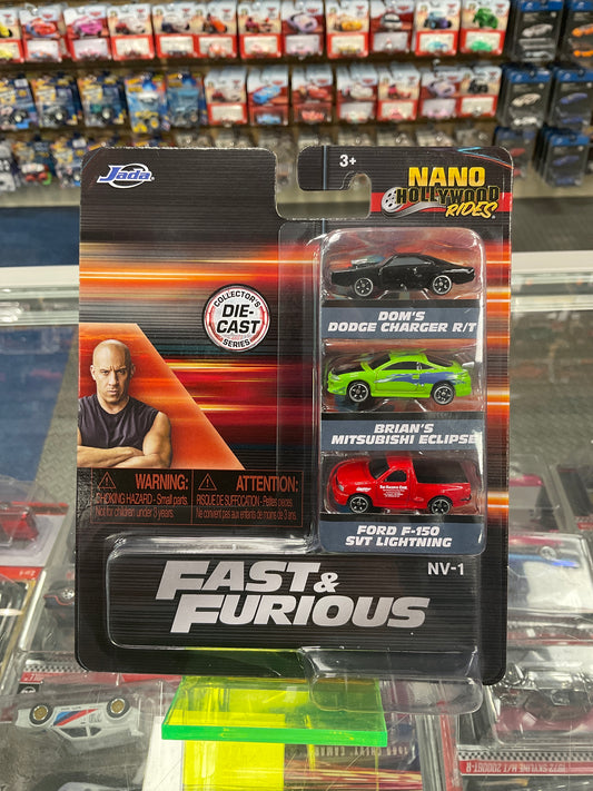 Jada Fast & Furious Nano Hollywood Rides set