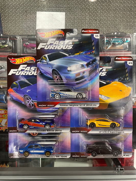 Hot Wheels Fast & Furious Fast Imports set