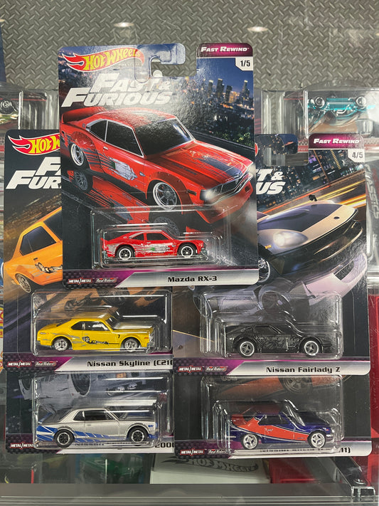 Hot wheels Fast & Furious Fast Rewind set