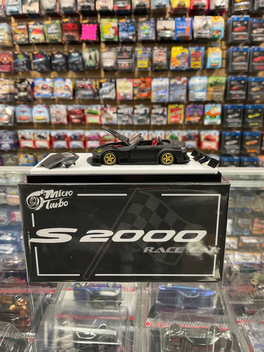 Micro Turbo Honda S2000 Race Car Flat Black