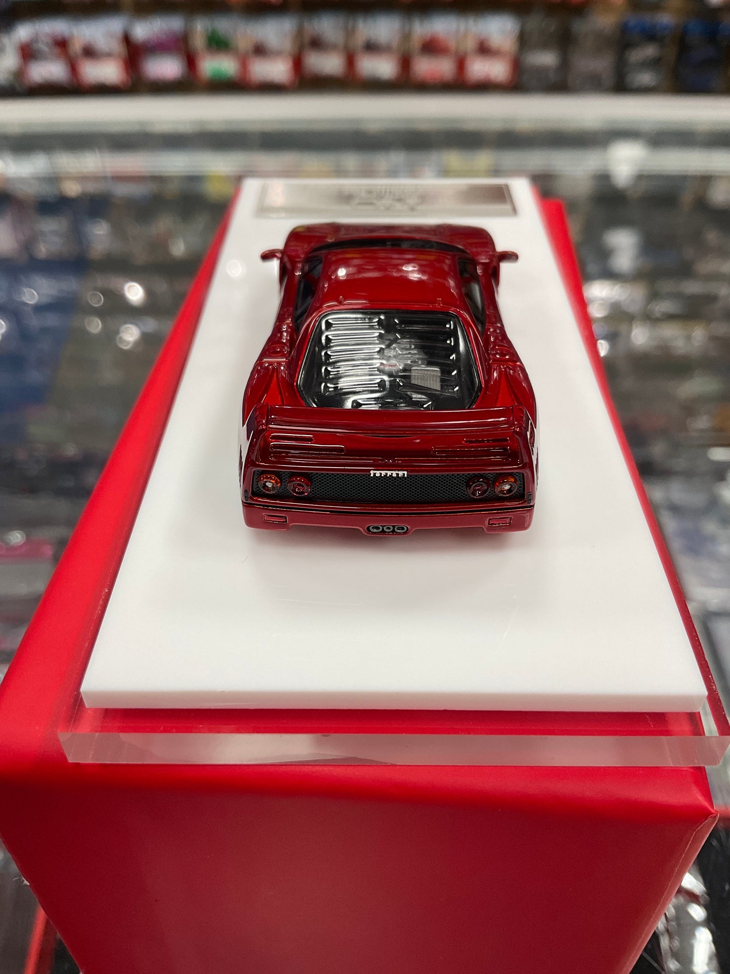 MY64 resin Ferrari F40 classic metallic red