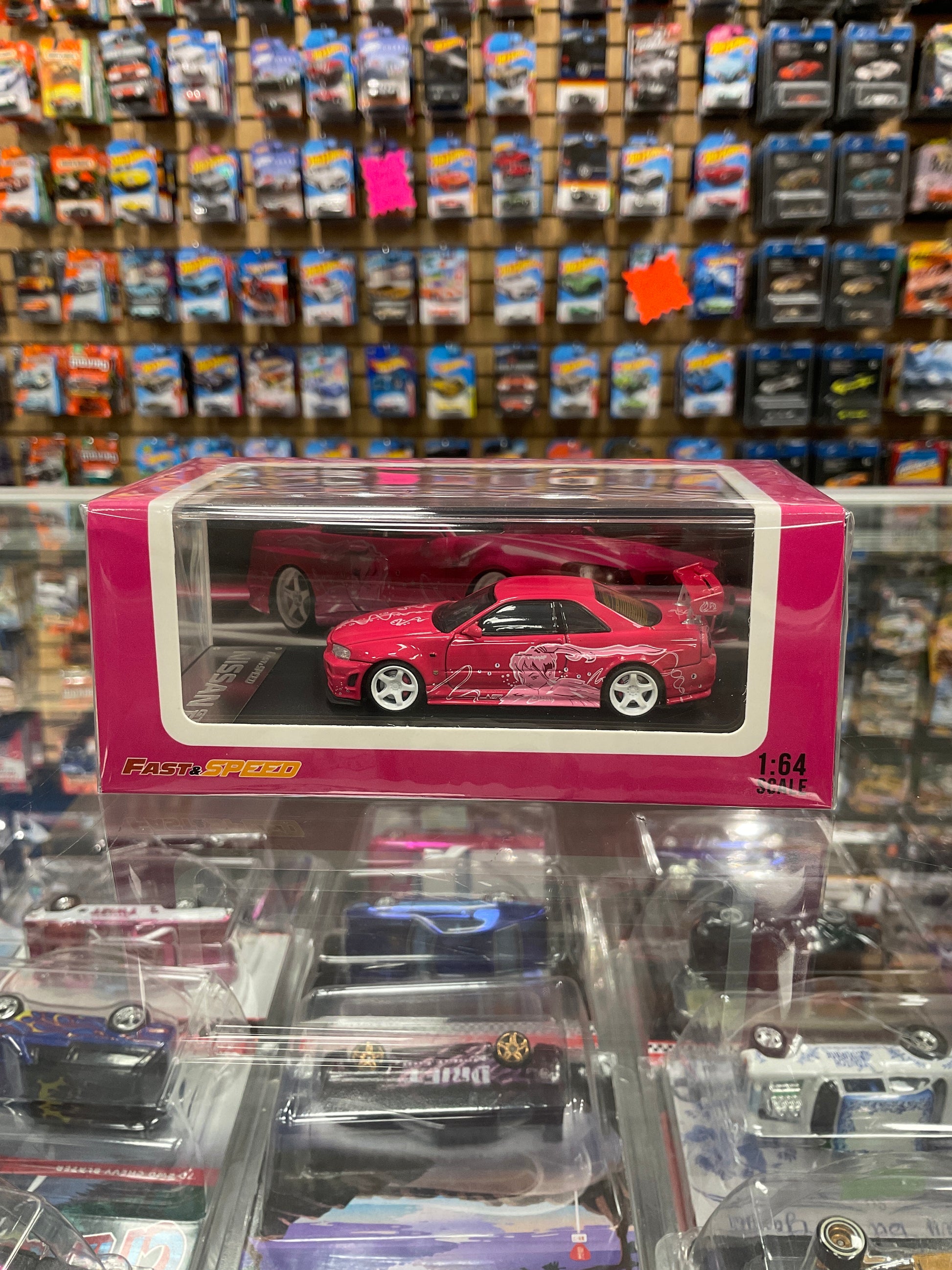 Fast & speed Nissan Skyline R34 in Pink Suki livery – Diecastz