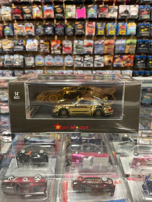 Star Model RWB Porsche 964 Gold Chrome