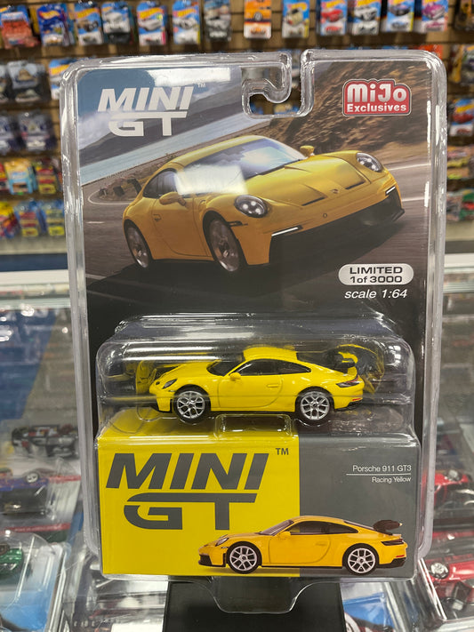 MiniGT 565 Porsche 911 GT3 Racing Yellow