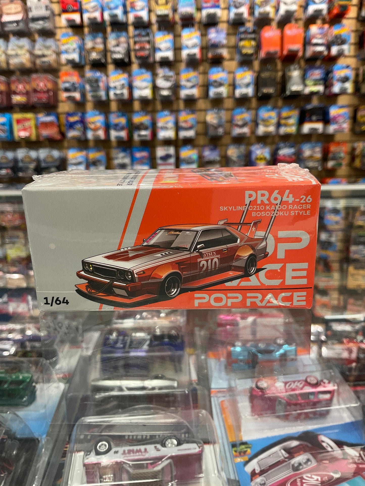 Pop Race Skyline c210 kaido racer bosozoku style orange