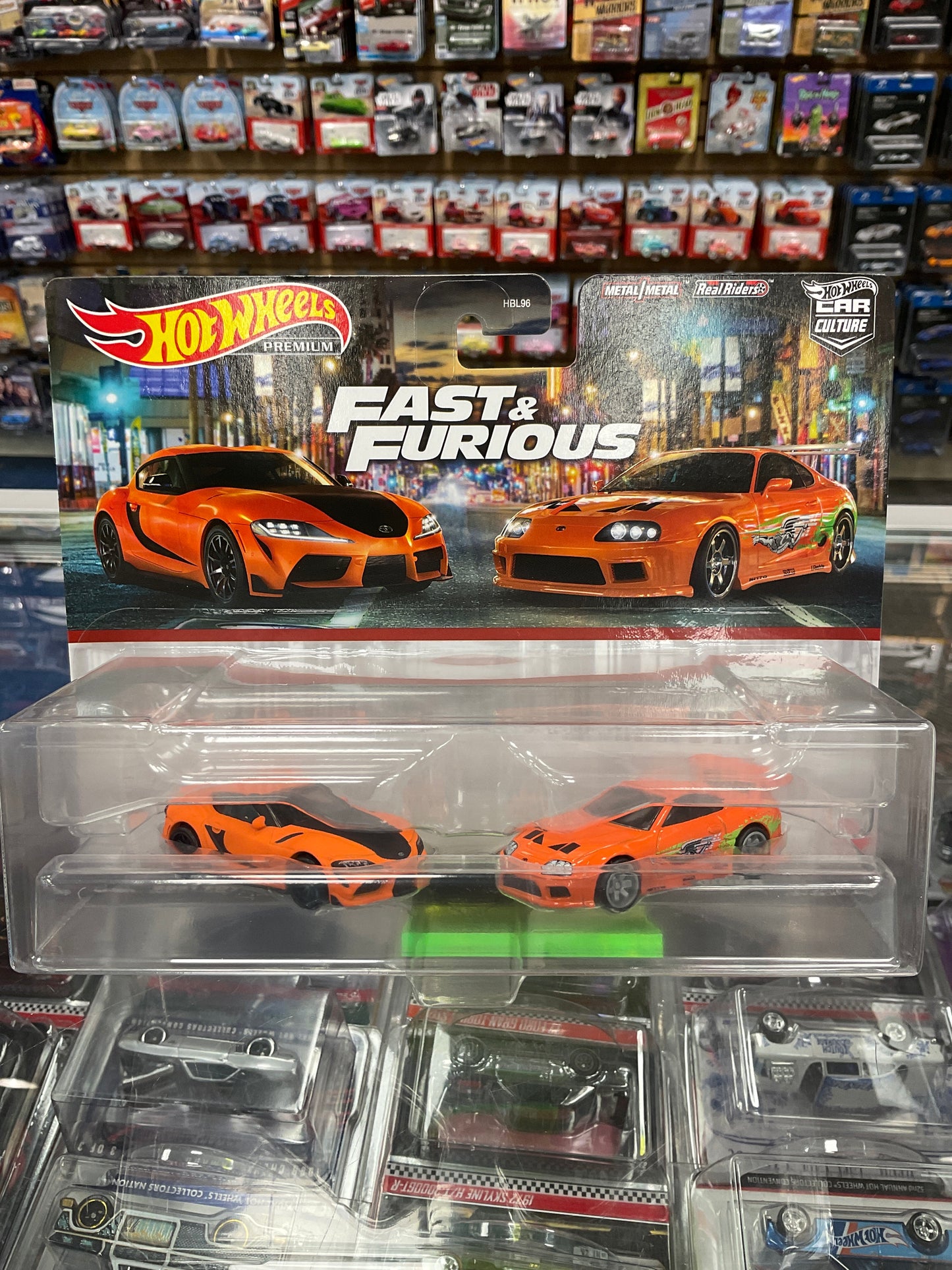 Hot Wheels Car Culture 2 Pack HBL96 H Case 3Pcs Set - Mustang / Supra / GTR R32