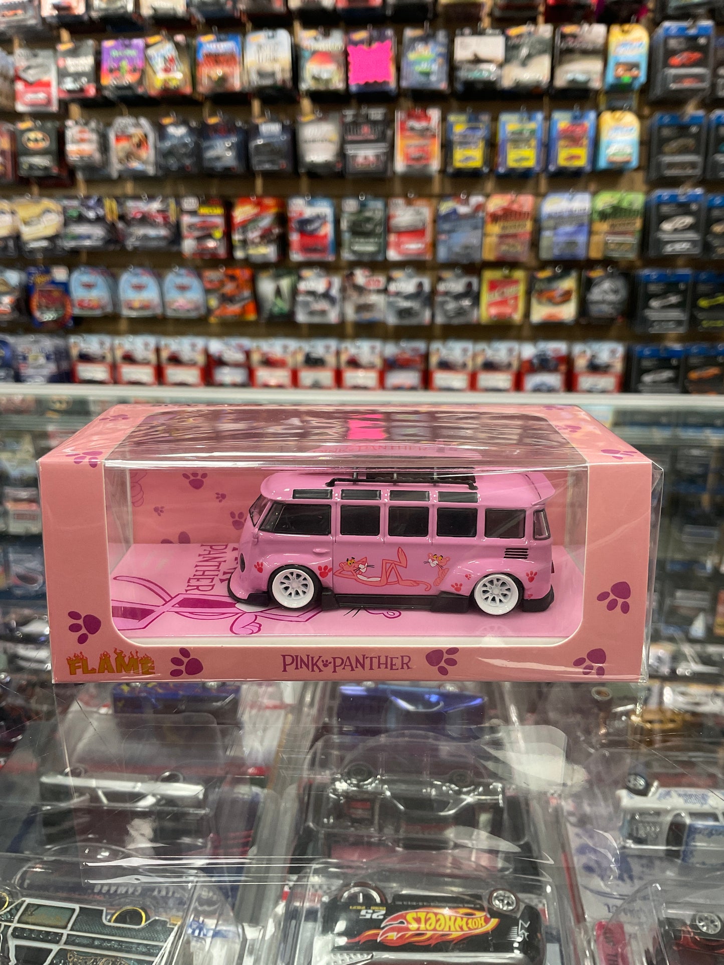 Flame Volkswagen T1 Bus Pink Panther