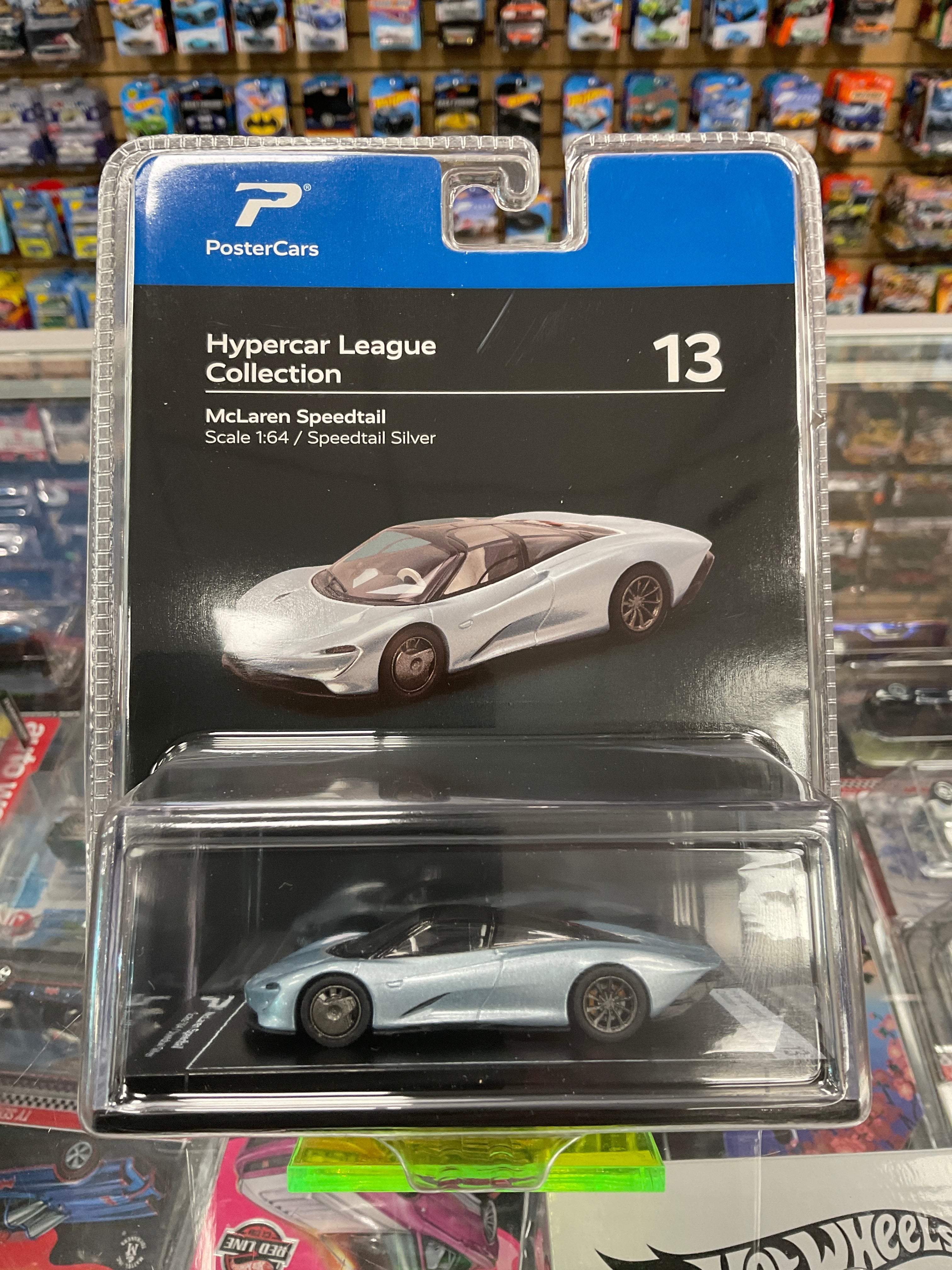 PosterCars Hyper car league McLaren SpeedTail Silver 13 – Diecastz