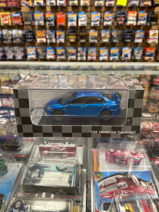 Diecast Team Honda Civic Type R Sedan FD2 Blue