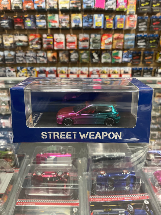 Street Weapon Honda EG6 Chrome Purple/Blue