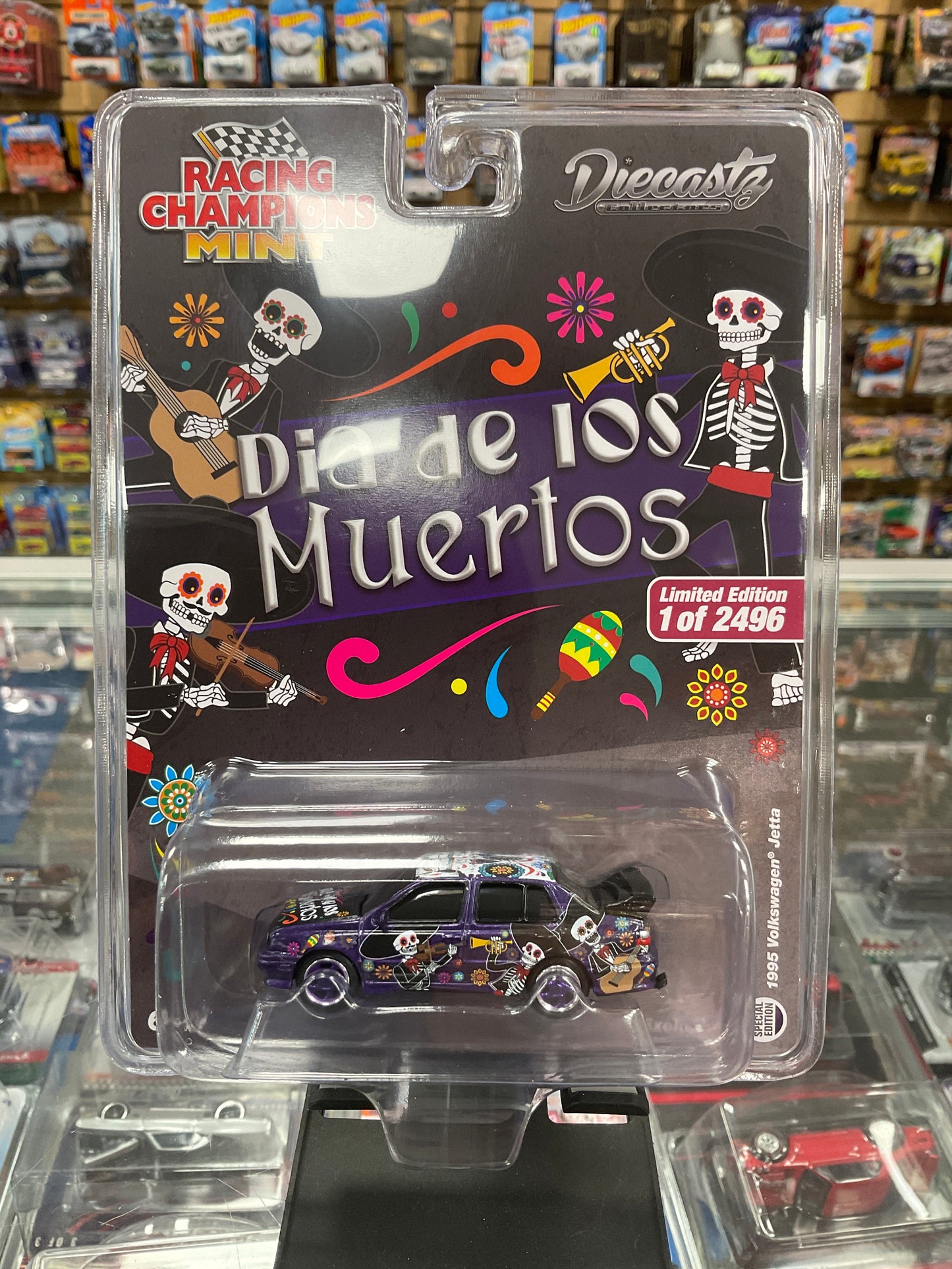 Racing Champions Diecastz Exclusive Mint Dia de Los Muertos 1995 Volkswagen Jetta