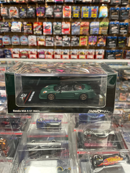 Inno64 Honda NSX-R GT NA2 green with extra wheels