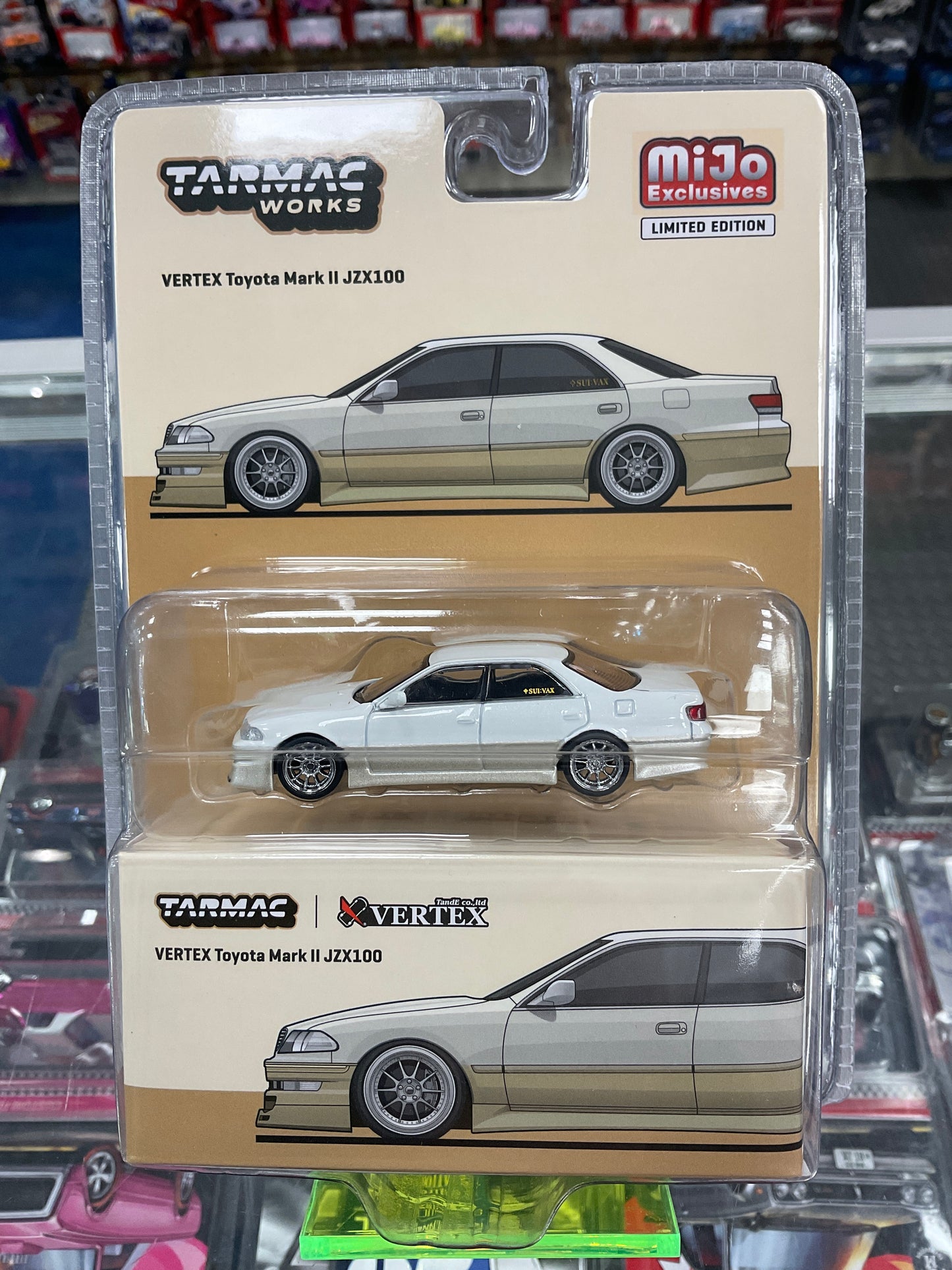 Tarmac Works Vertex Toyota Mark II JZX100 White Metallic