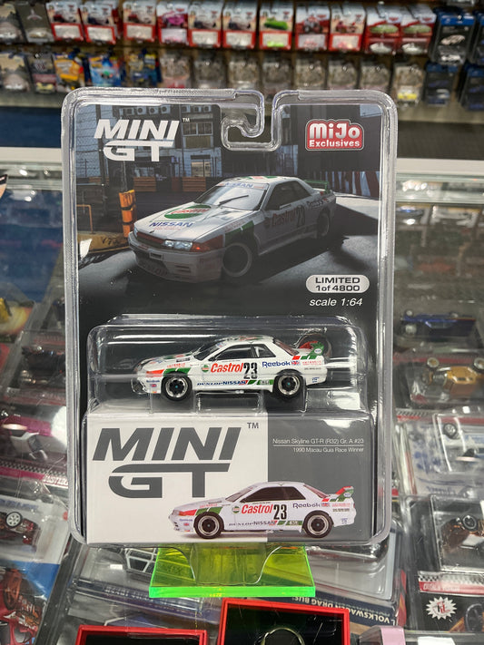 MiniGT 592 Nissan Skyline GT-R R32 Gr.A #23 1990 Macau Guia winner